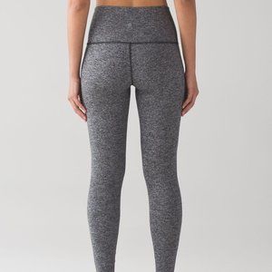 Lululemon Wunder Under High Rise Heathered Grey Leggings